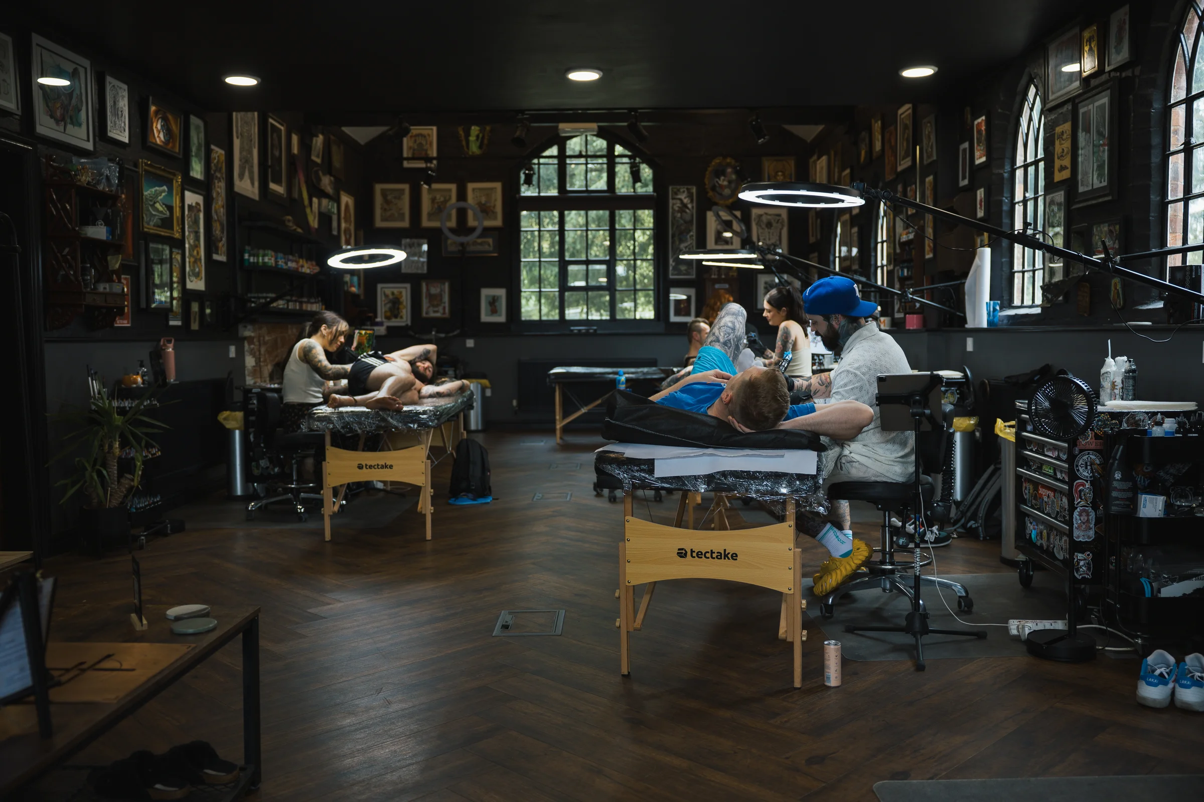 The Church Tattoo Studio interior — converted Victorian schoolhouse in Wythall, Birmingham
